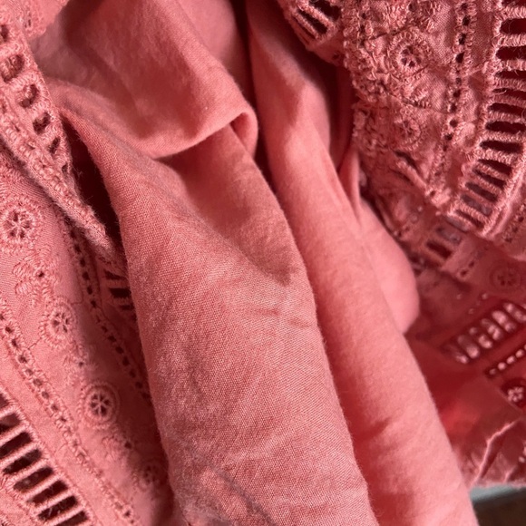 Anthropologie forever that girl eyelet mini dress size XL Bubble Puff Sleeve - Picture 8 of 15